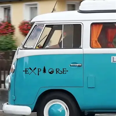 ET11365# Grafika nálepky automobilů Prozkoumejte strom